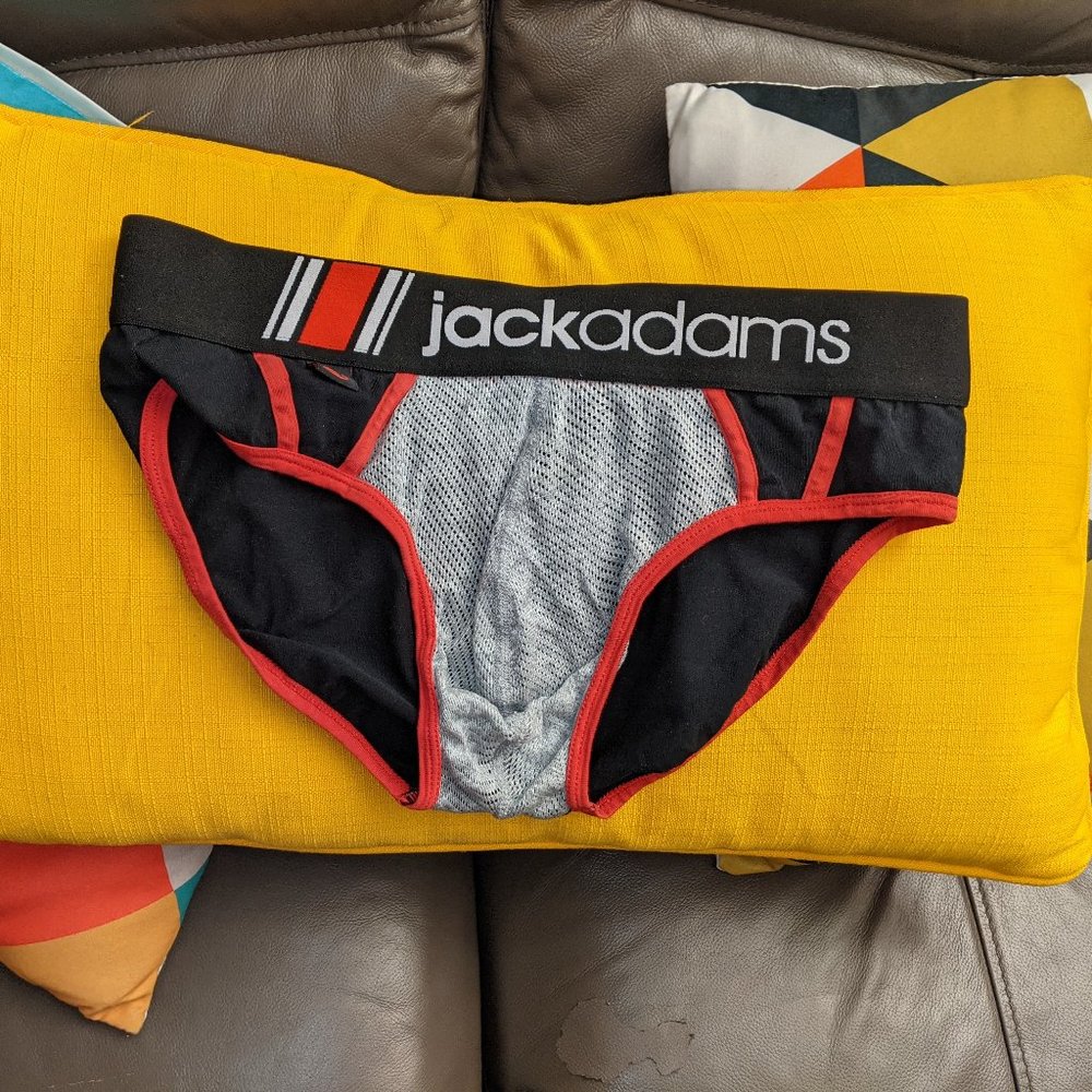 Jack Adams mesh front brief pouch size L